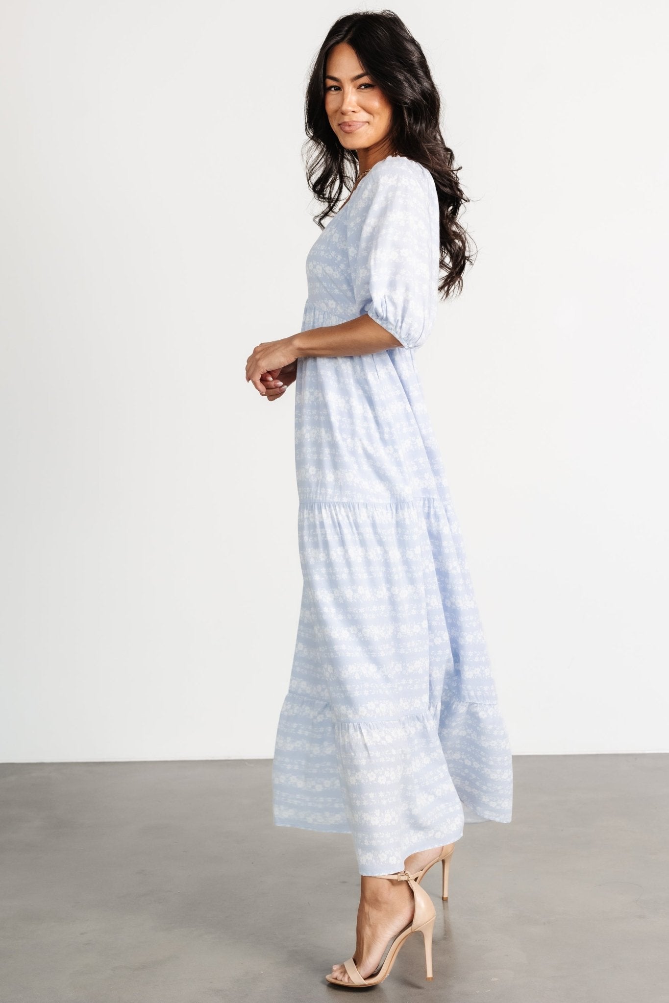 Adalee Dress | Light Blue Floral - Baltic Born