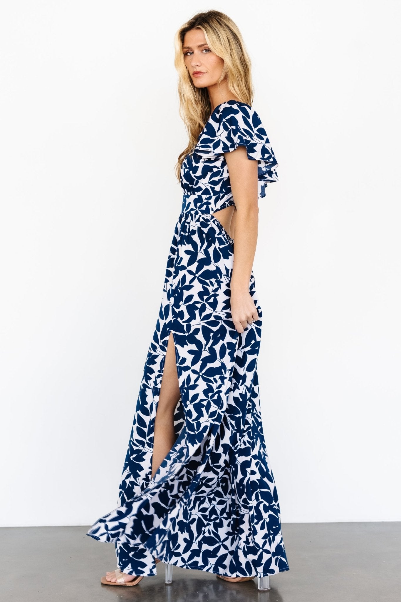 Adira Maxi Dress | Navy Floral - Baltic Born