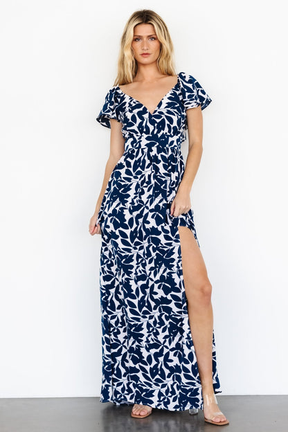 Adira Maxi Dress | Navy Floral - Baltic Born