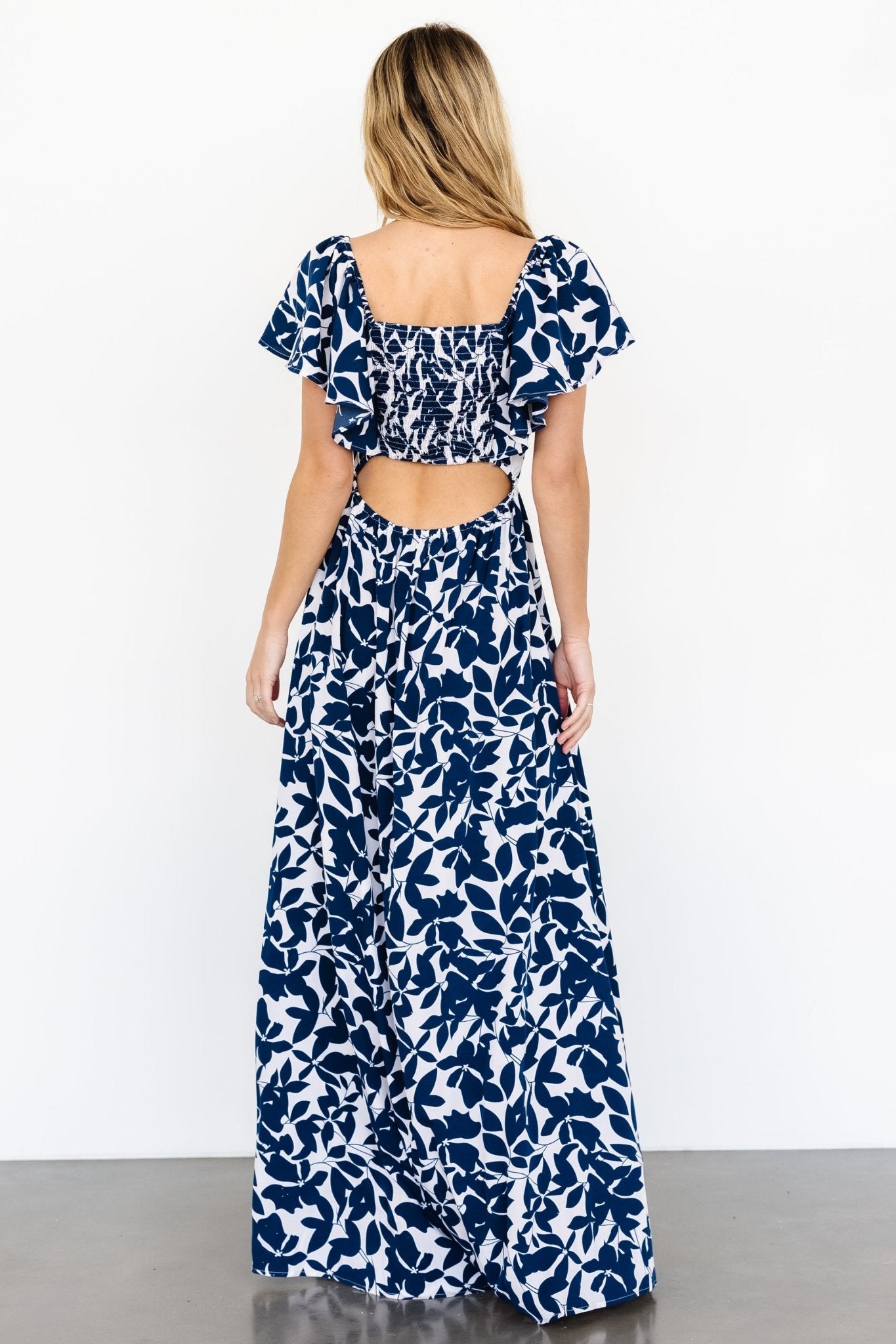 Adira Maxi Dress | Navy Floral - Baltic Born