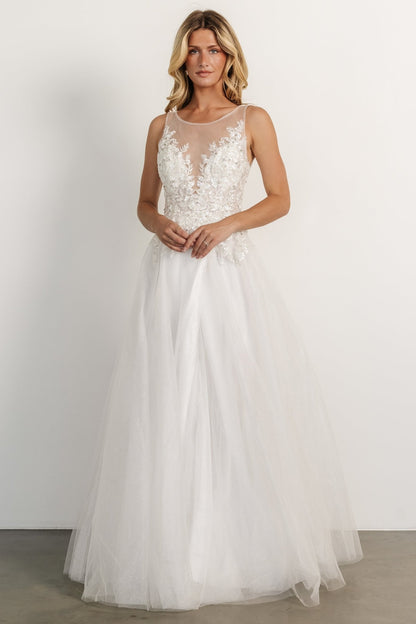 Affection Shimmer Bridal Gown | Off White - Baltic Born