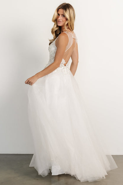 Affection Shimmer Bridal Gown | Off White - Baltic Born