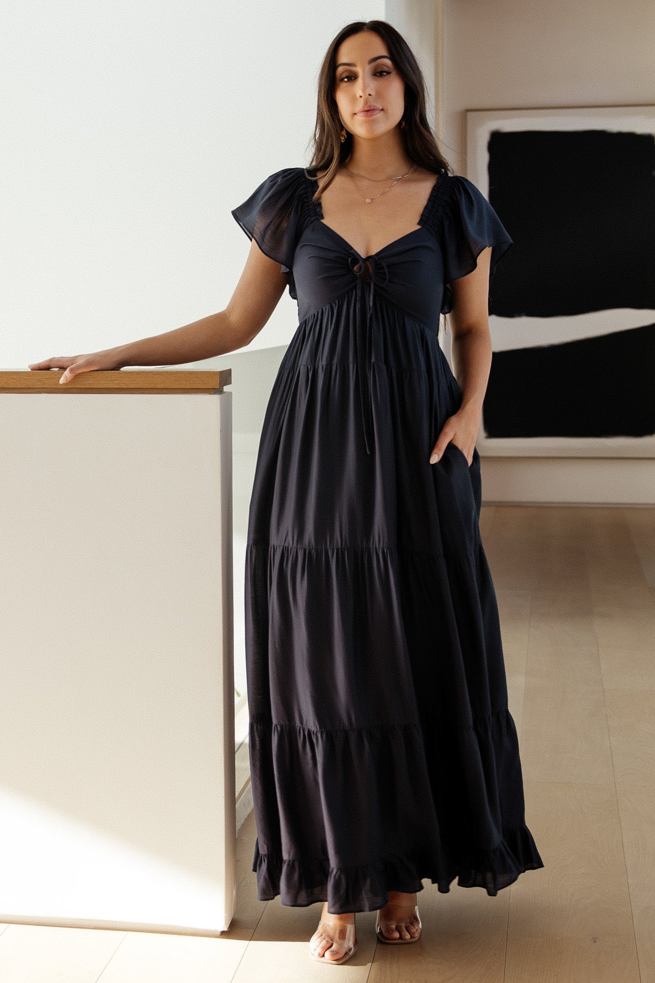 Agatha Maxi Dress | Dark Blue - Baltic Born