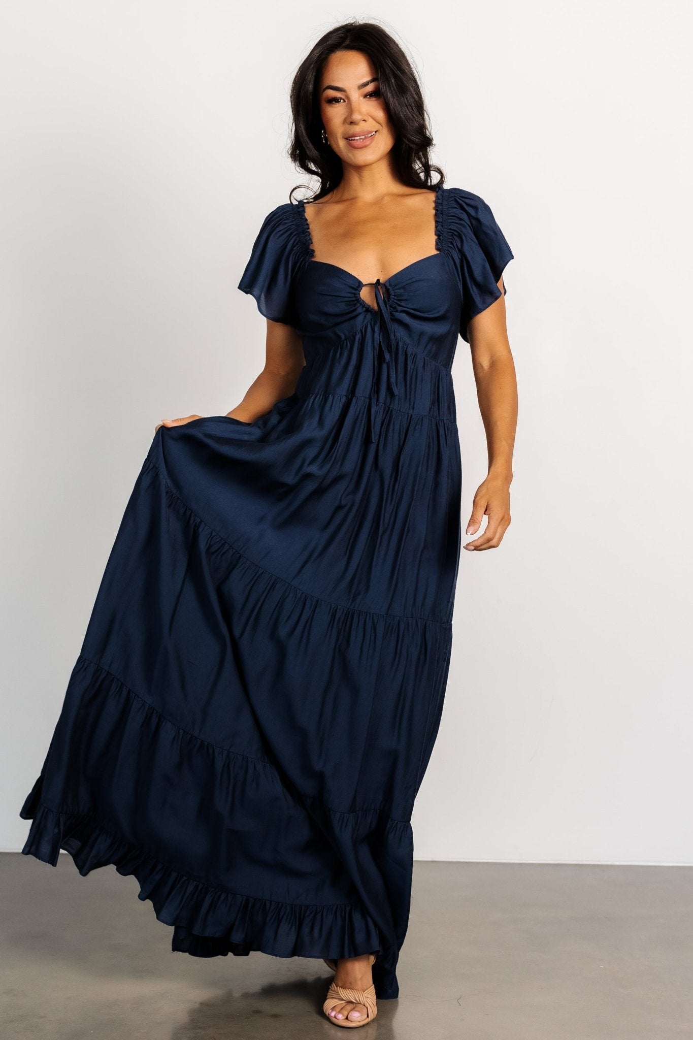 Agatha Maxi Dress | Dark Blue - Baltic Born