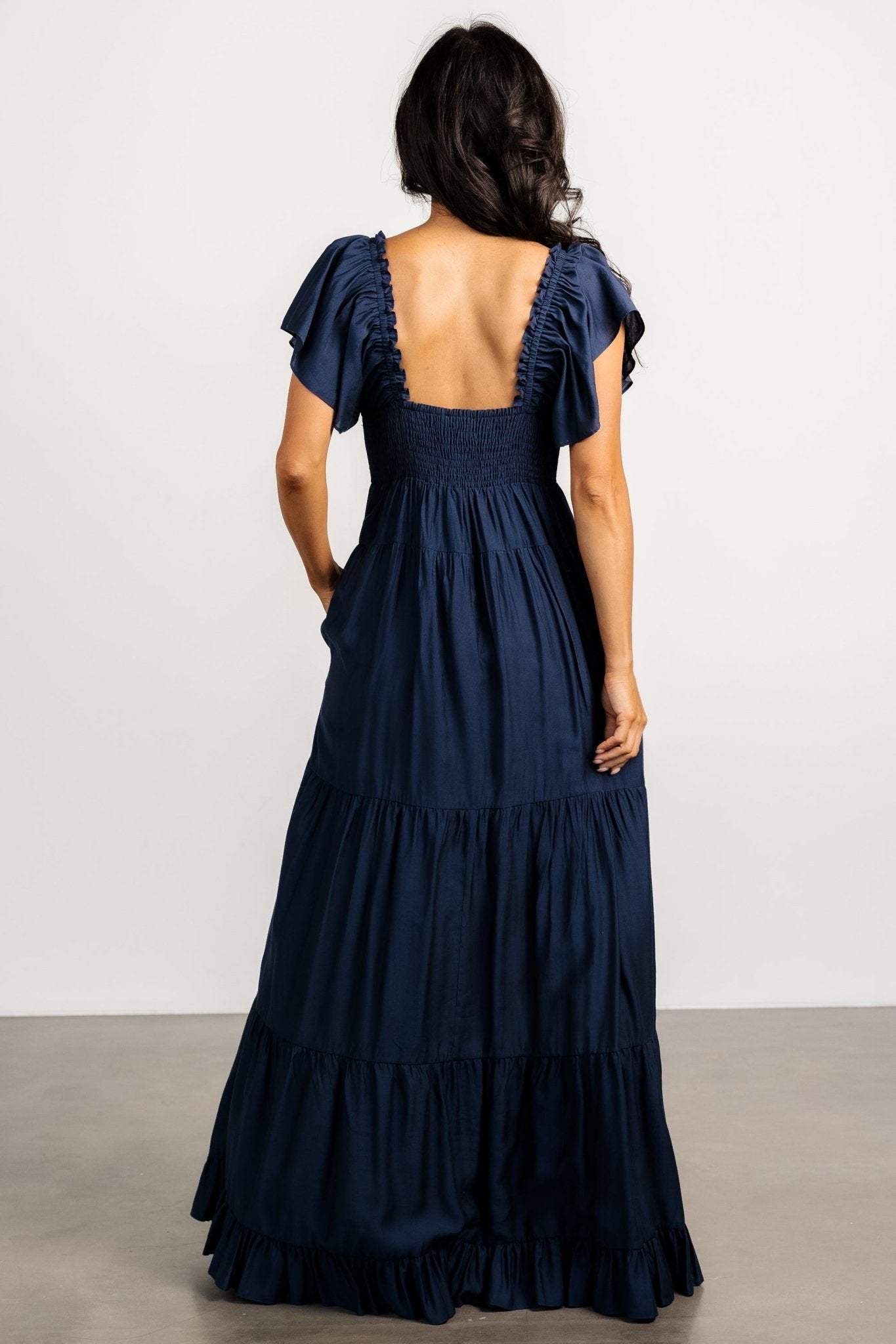 Agatha Maxi Dress | Dark Blue - Baltic Born