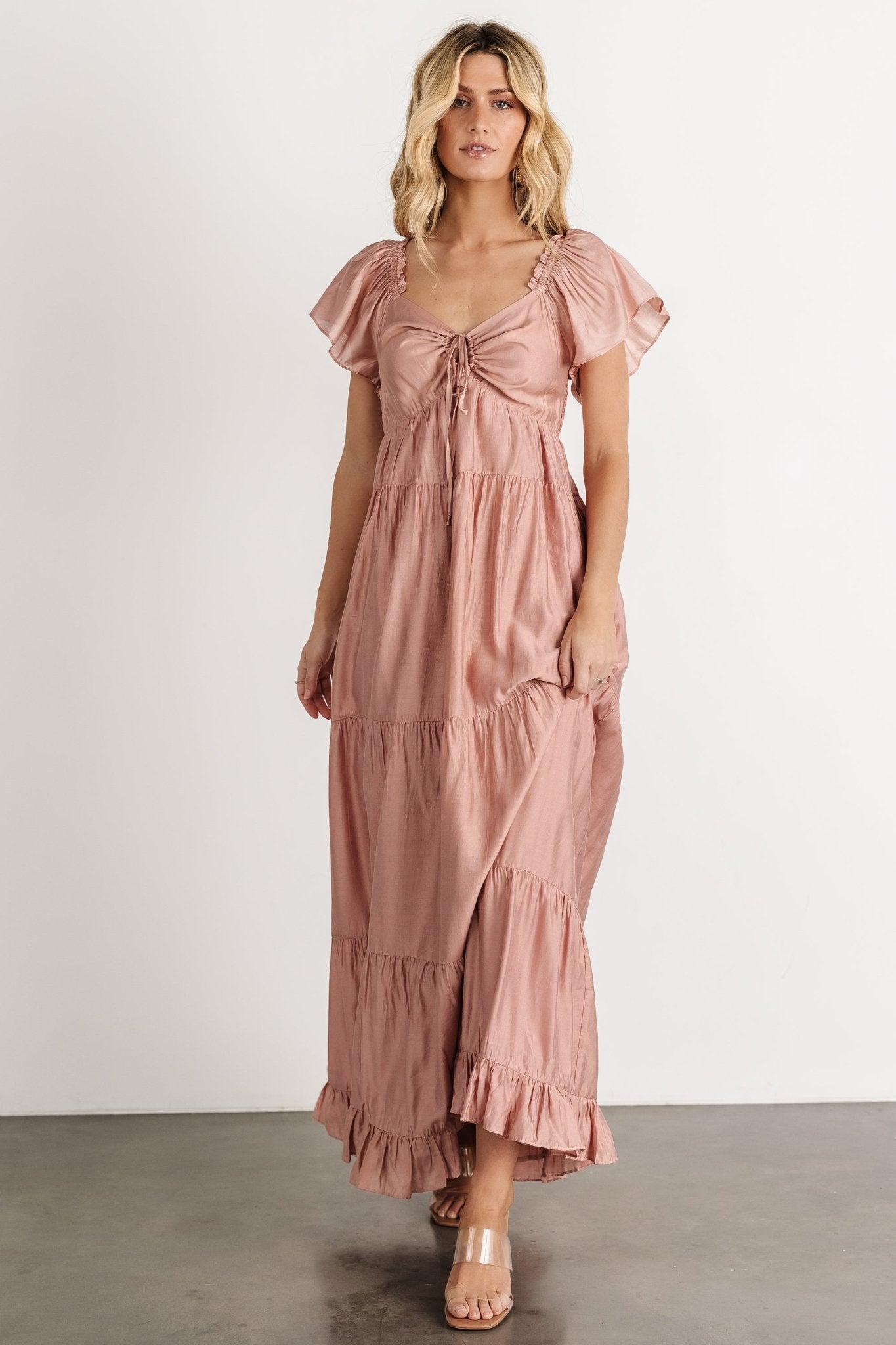 Agatha Maxi Dress | Dusty Mauve - Baltic Born