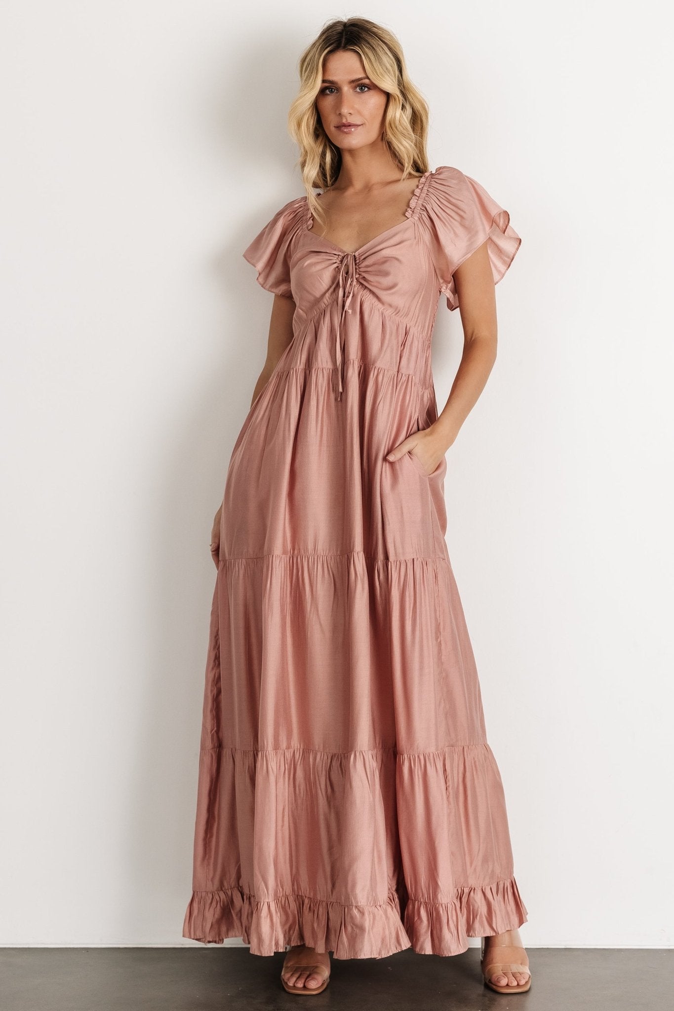 Agatha Maxi Dress | Dusty Mauve - Baltic Born