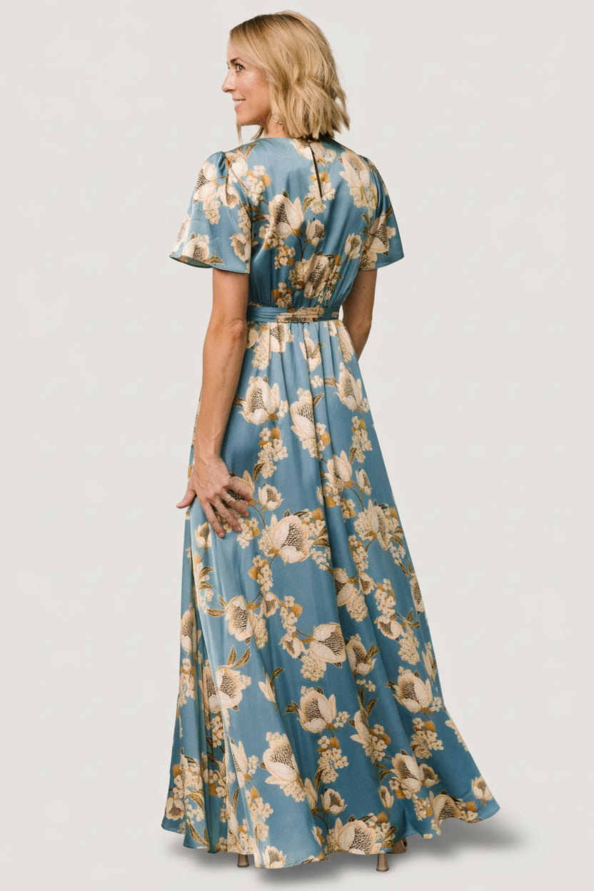 Agnes Satin Maxi Dress