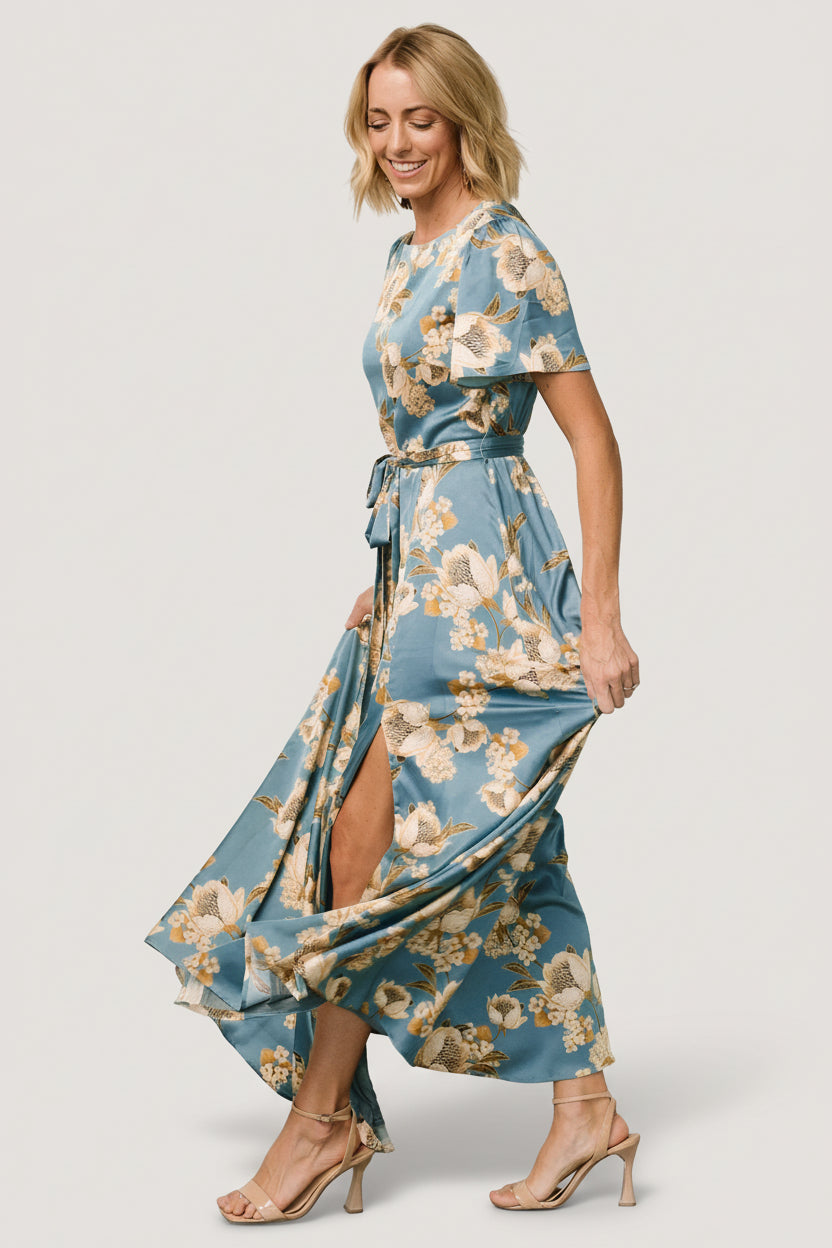 Agnes Satin Maxi Dress
