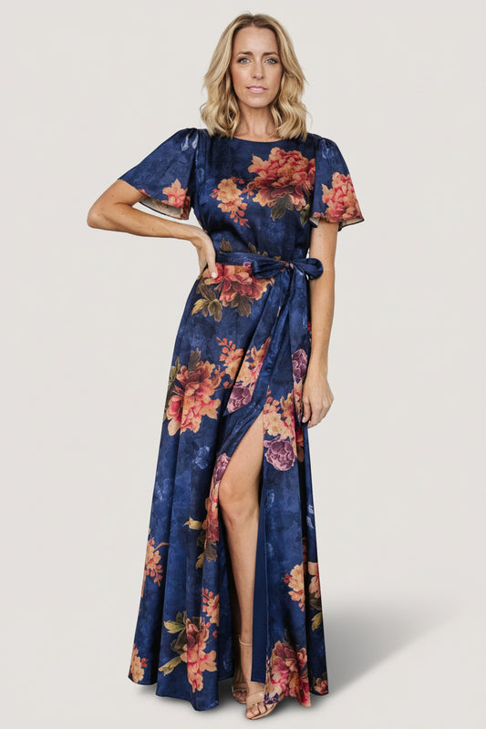 Colina Maxi Dress | Navy Floral