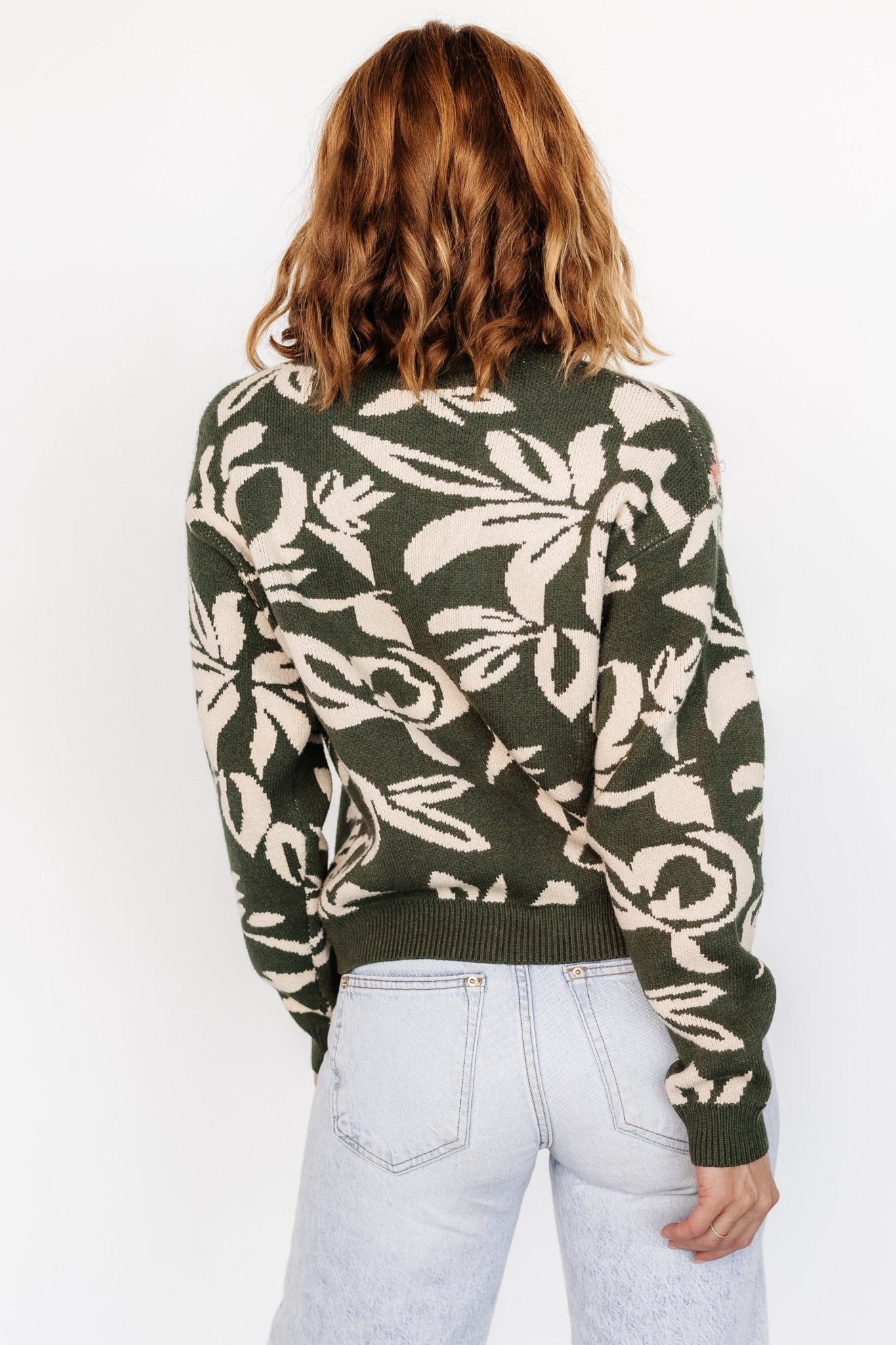 Aiden Sweater | Green Print - Baltic Born