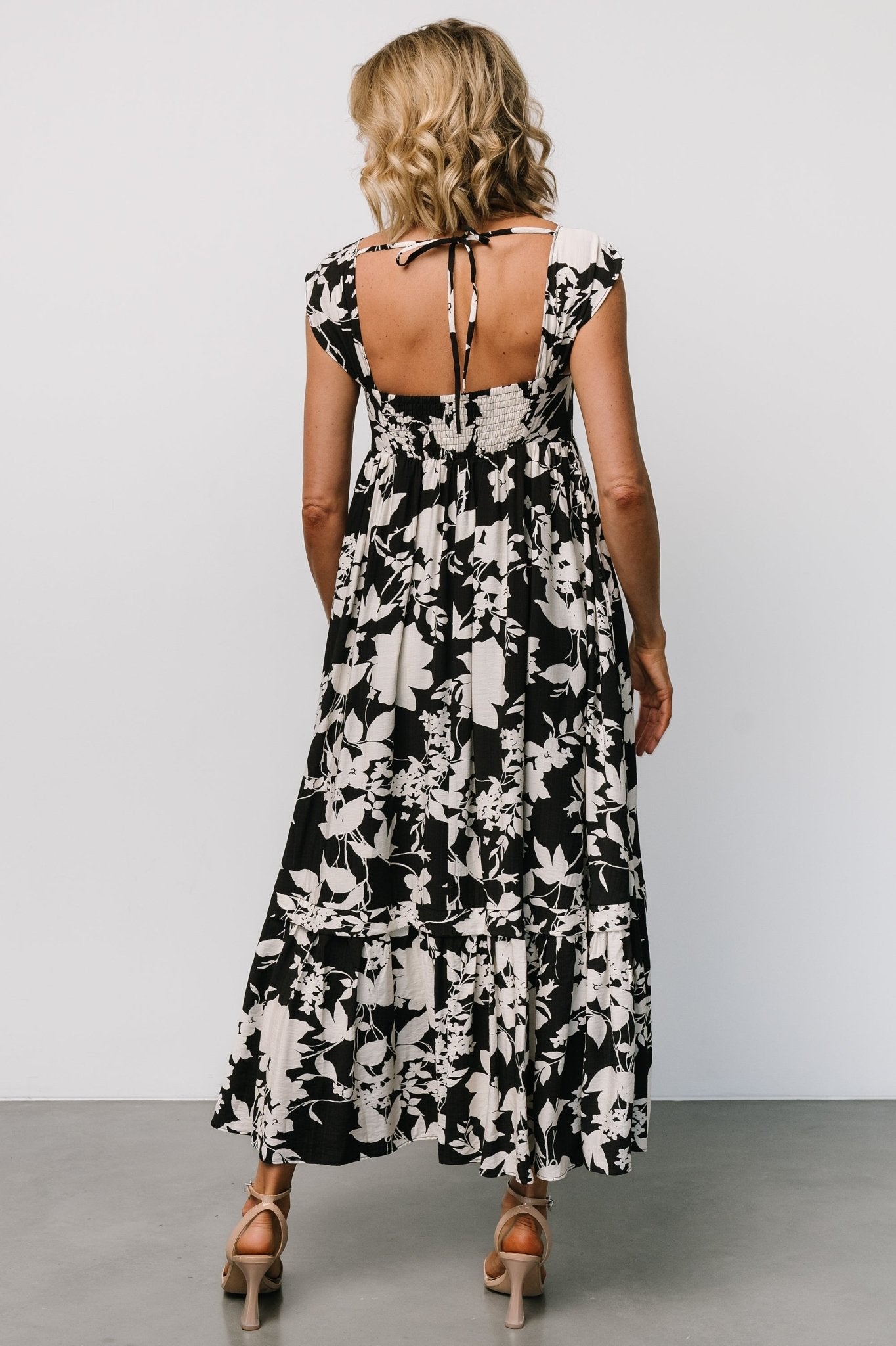 Aita Maxi Dress | Black + Ivory Floral - Baltic Born