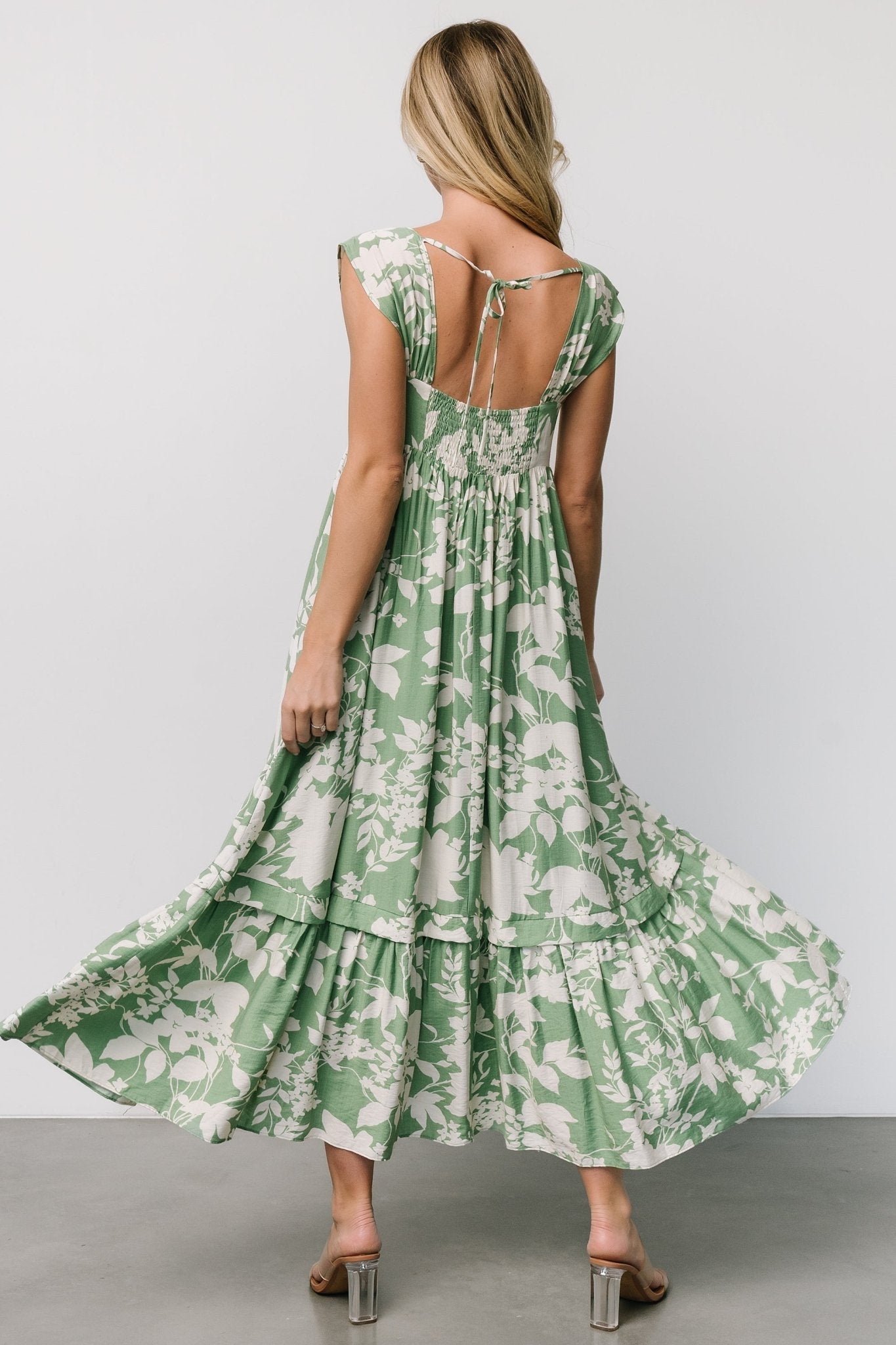 Aita Maxi Dress | Green + Ivory Floral - Baltic Born