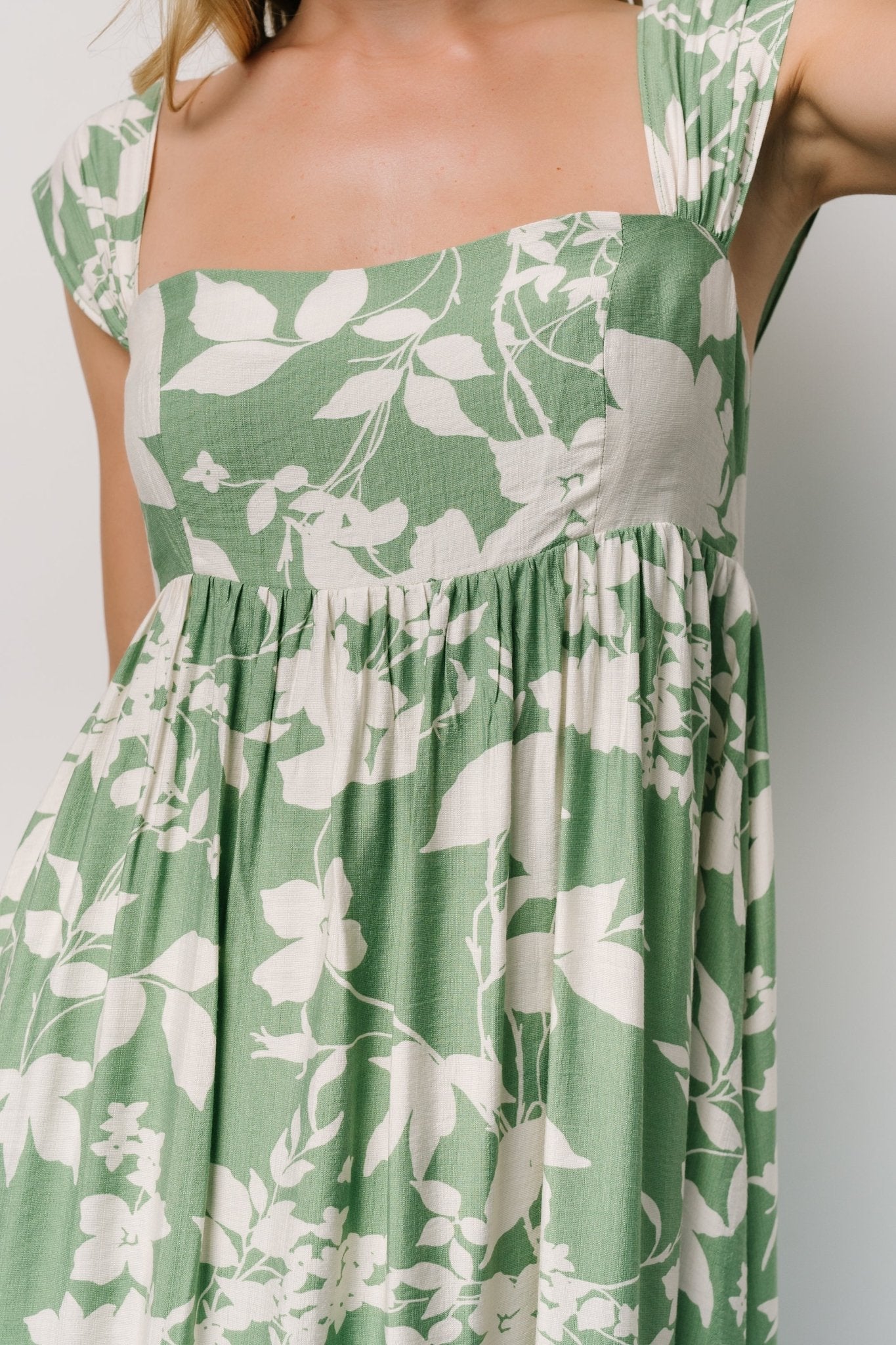 Aita Maxi Dress | Green + Ivory Floral - Baltic Born