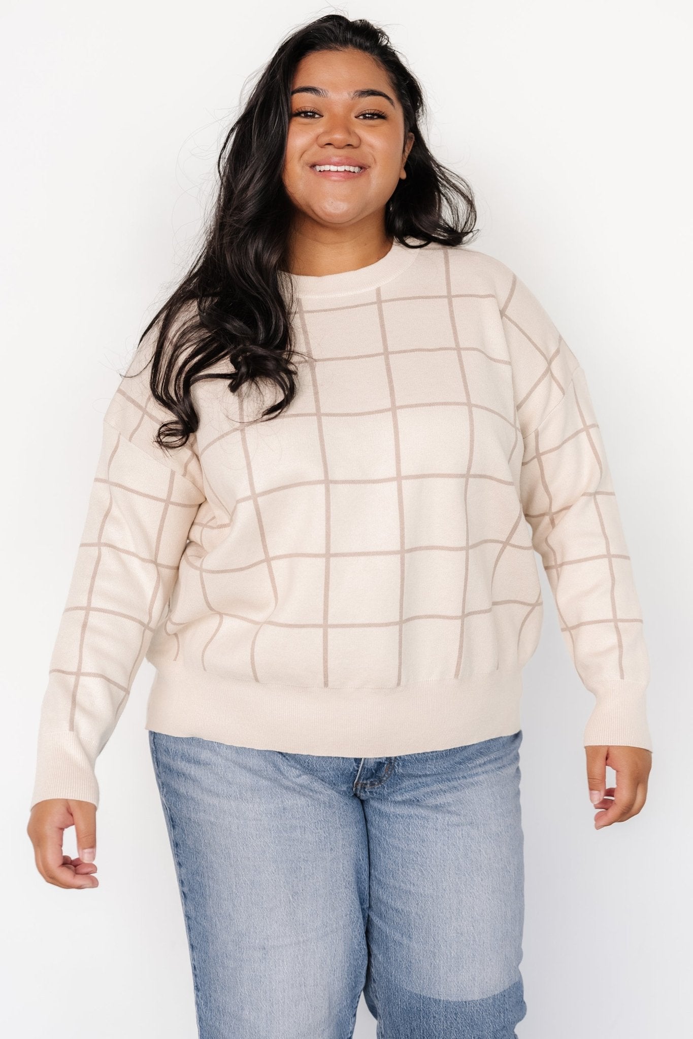 Alden Knit Sweater | Oatmeal + Taupe - Baltic Born