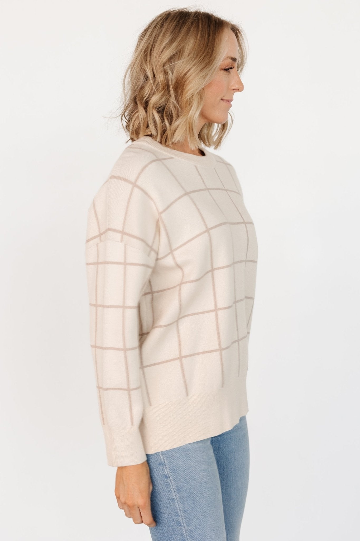 Alden Knit Sweater | Oatmeal + Taupe - Baltic Born