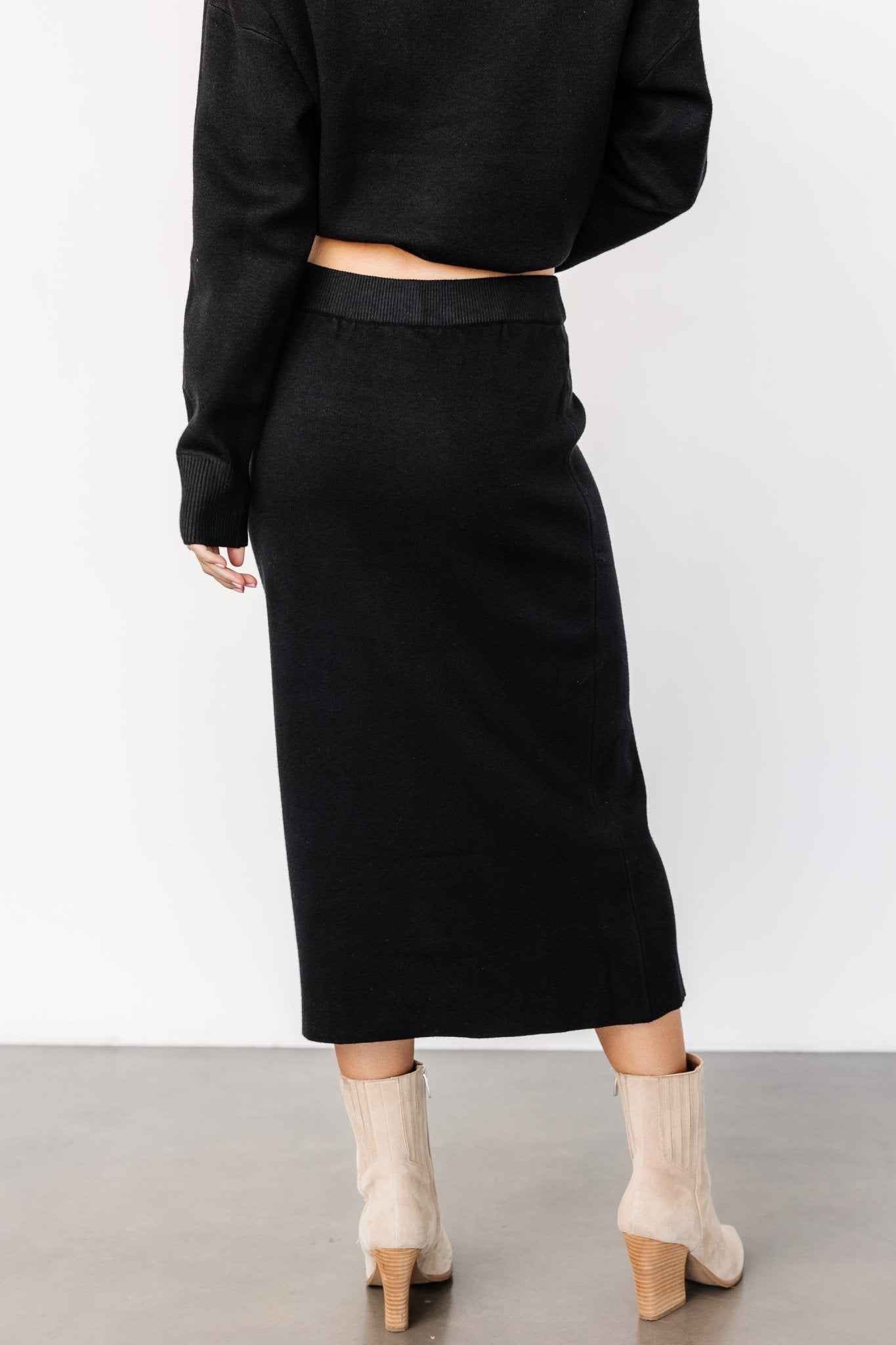 Ali Knit Skirt | Black - Baltic Born