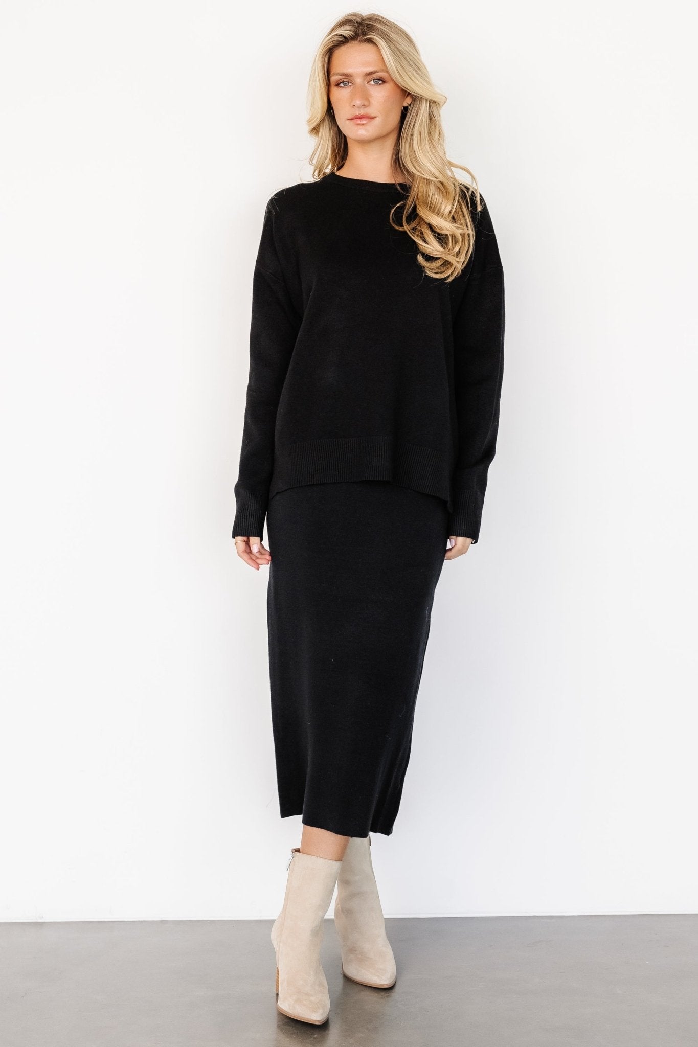 Ali Knit Skirt | Black - Baltic Born