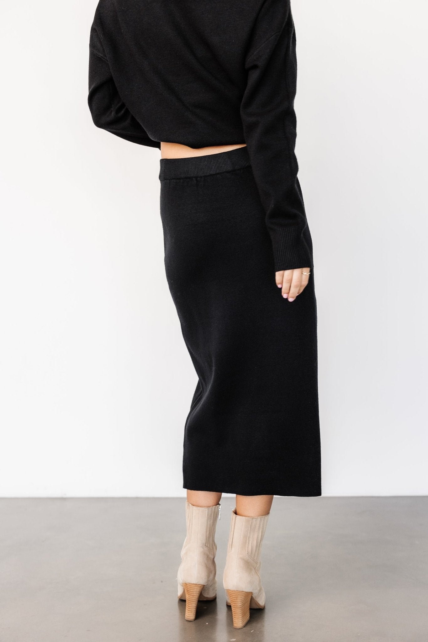 Ali Knit Skirt | Black - Baltic Born