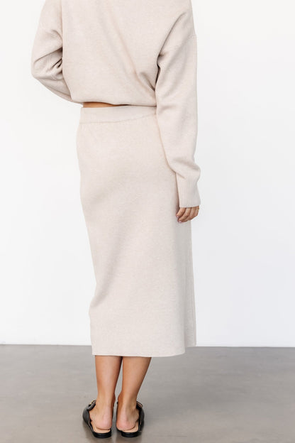 Ali Knit Skirt | Taupe - Baltic Born