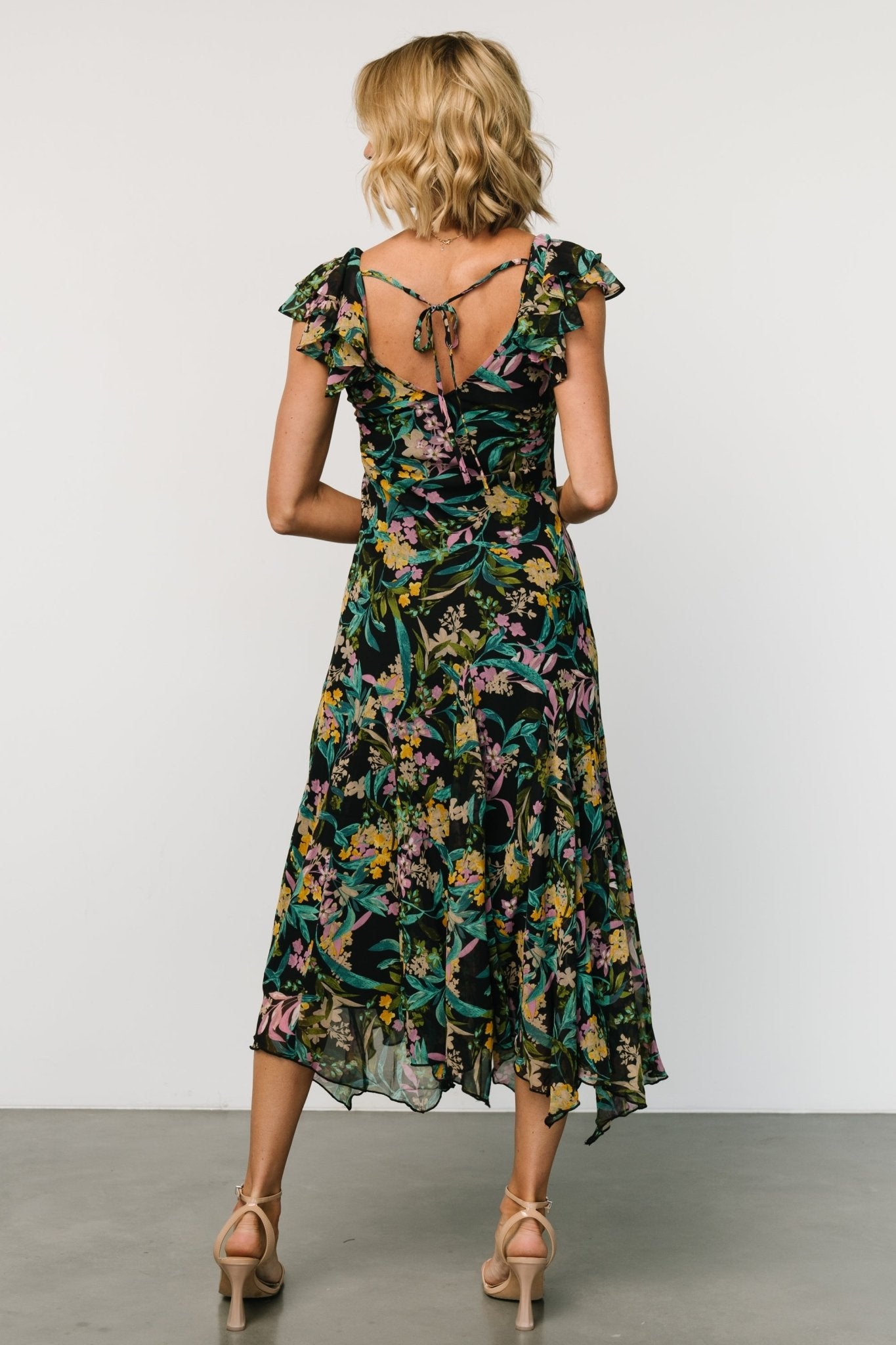 Alisa Maxi Dress | Black Floral - Baltic Born