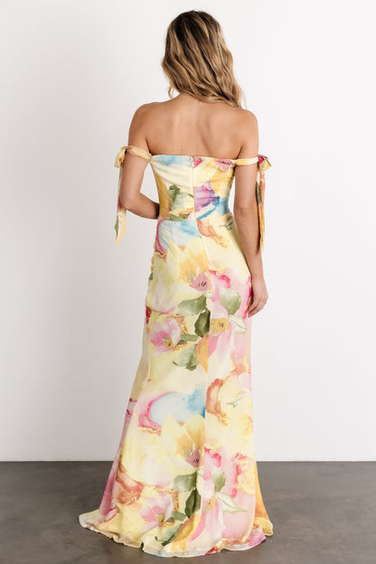 Allegra Off Shoulder Maxi Dress | Multi Floral - Baltic Born