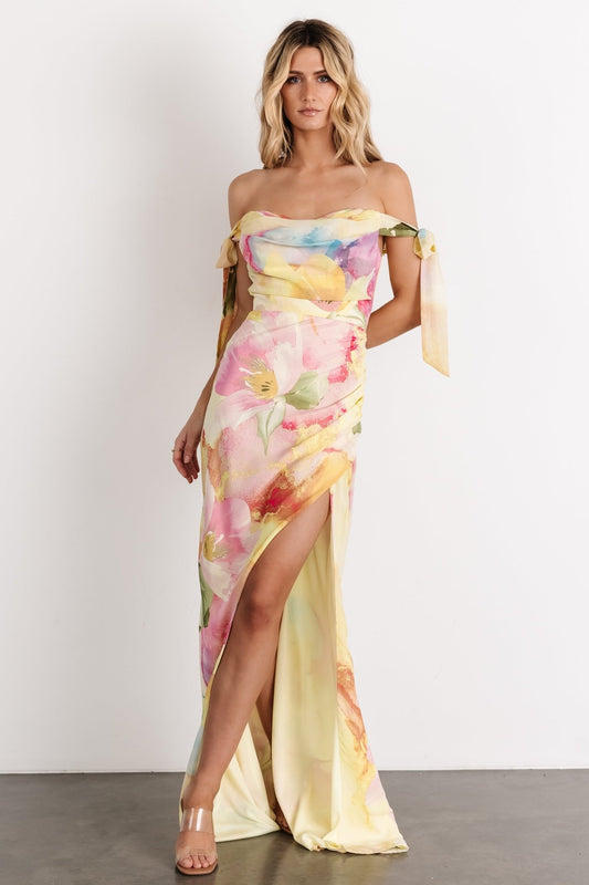 Allegra Off Shoulder Maxi Dress | Multi Floral - Baltic Born