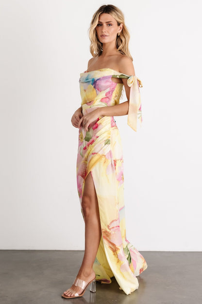 Allegra Off Shoulder Maxi Dress | Multi Floral - Baltic Born