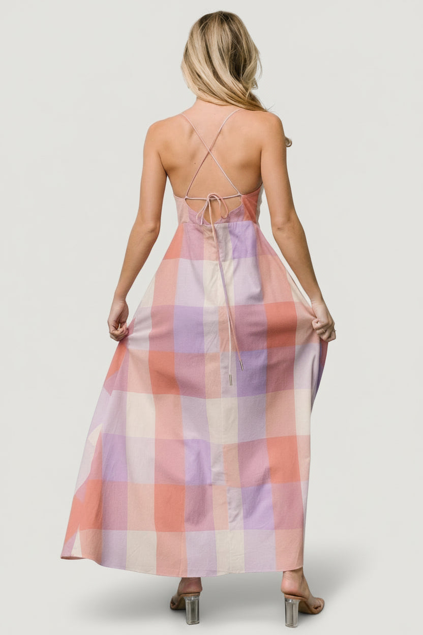 Ally Maxi Dress | Lavender + Coral Multi Ally Maxi Dress | Lavender + Coral Multi