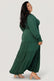 Amanda Checkered V-neck Knit Maxi Dress