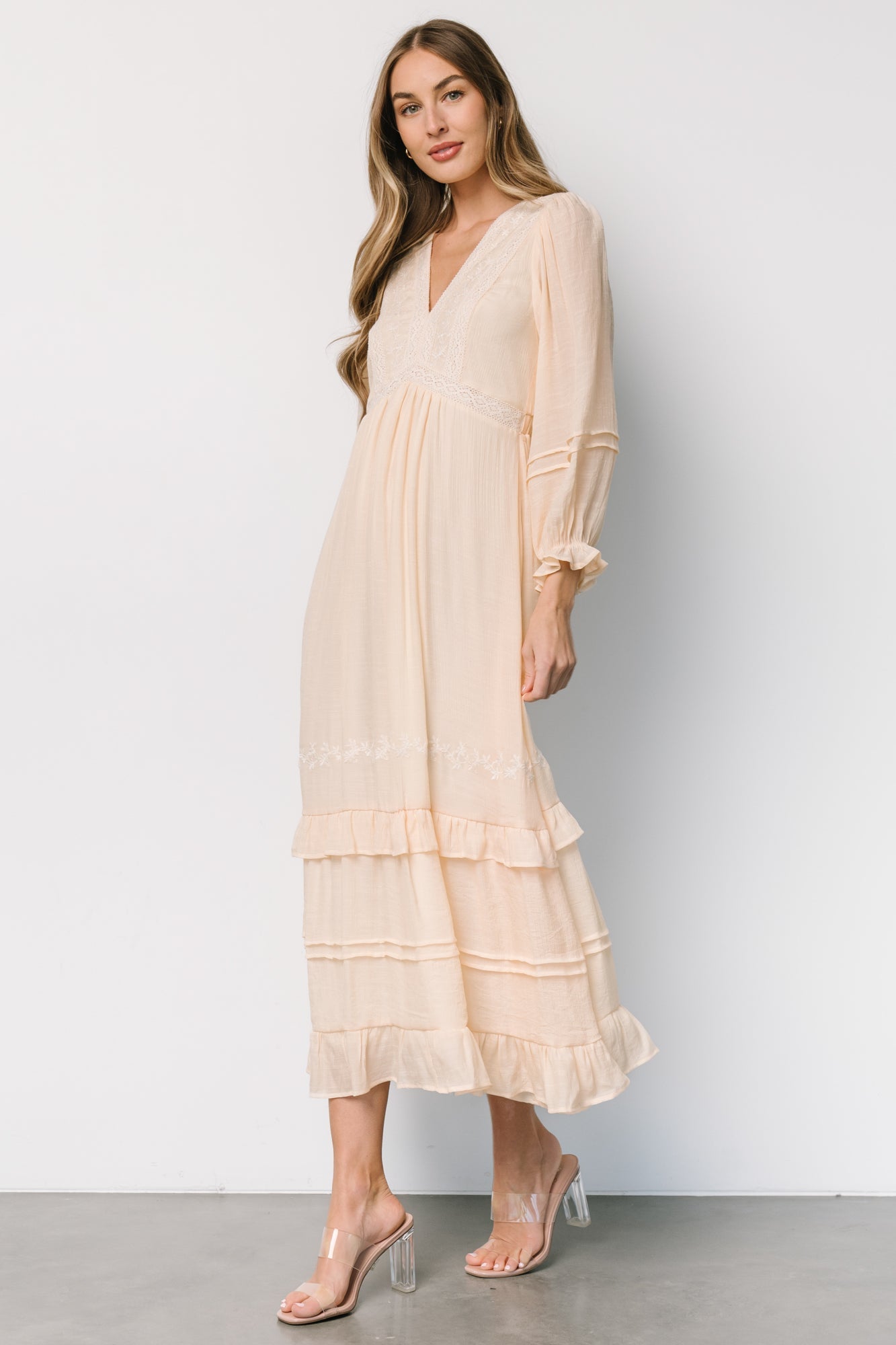 Amberlee Embroidered Dress | Cream - Baltic Born