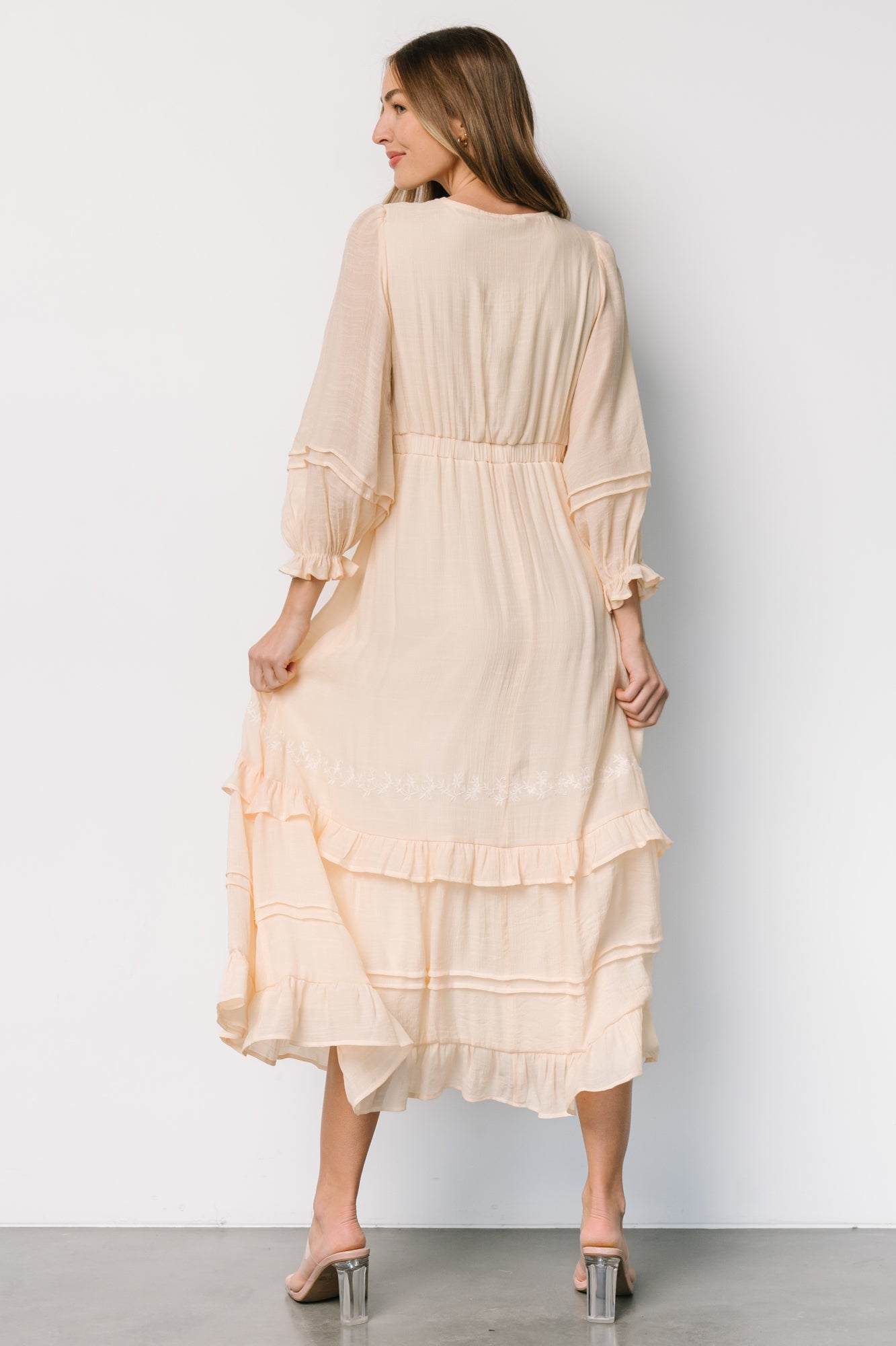 Amberlee Embroidered Dress | Cream - Baltic Born