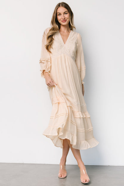 Amberlee Embroidered Dress | Cream - Baltic Born