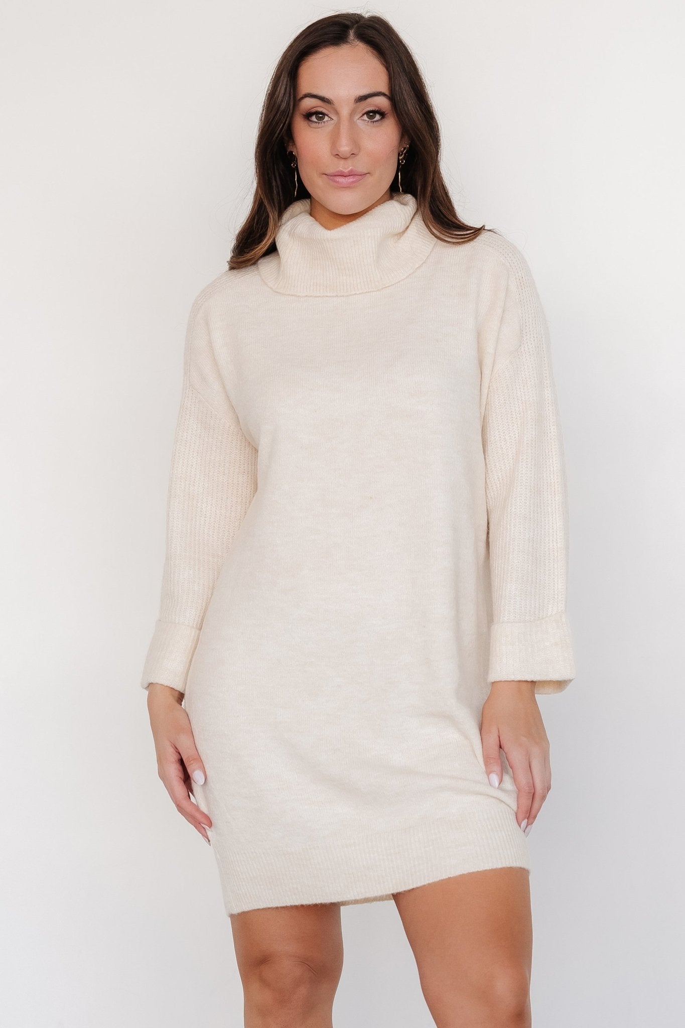 Amy Sweater Dress | Warm Ivory - Baltic Born