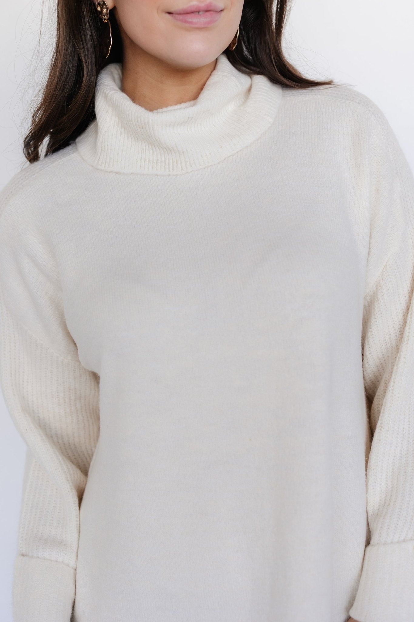 Amy Sweater Dress | Warm Ivory - Baltic Born