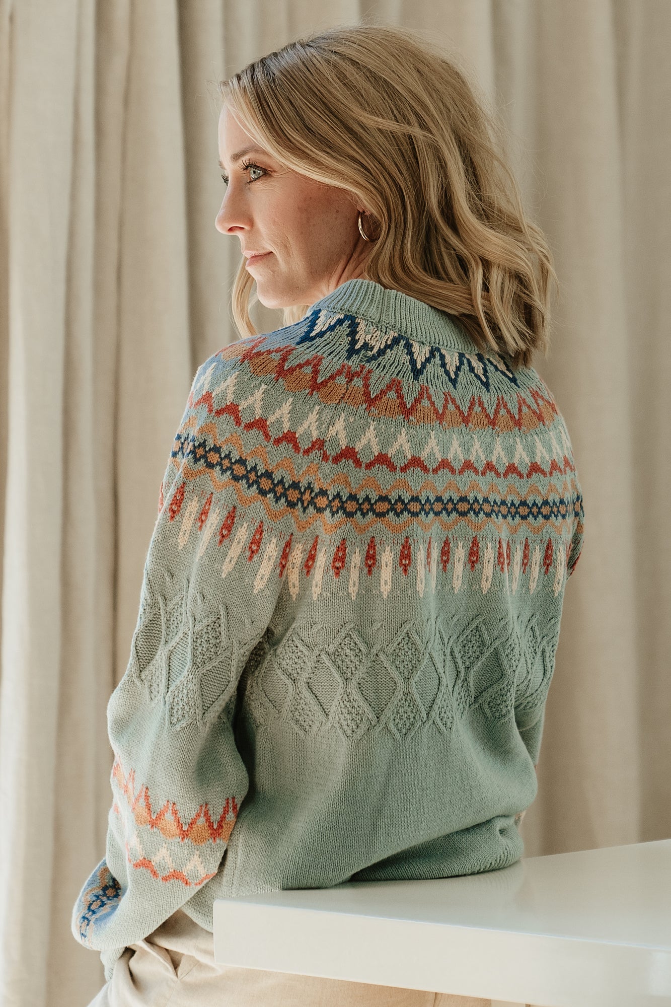 Anders Knit Sweater | Blue Multi - Baltic Born