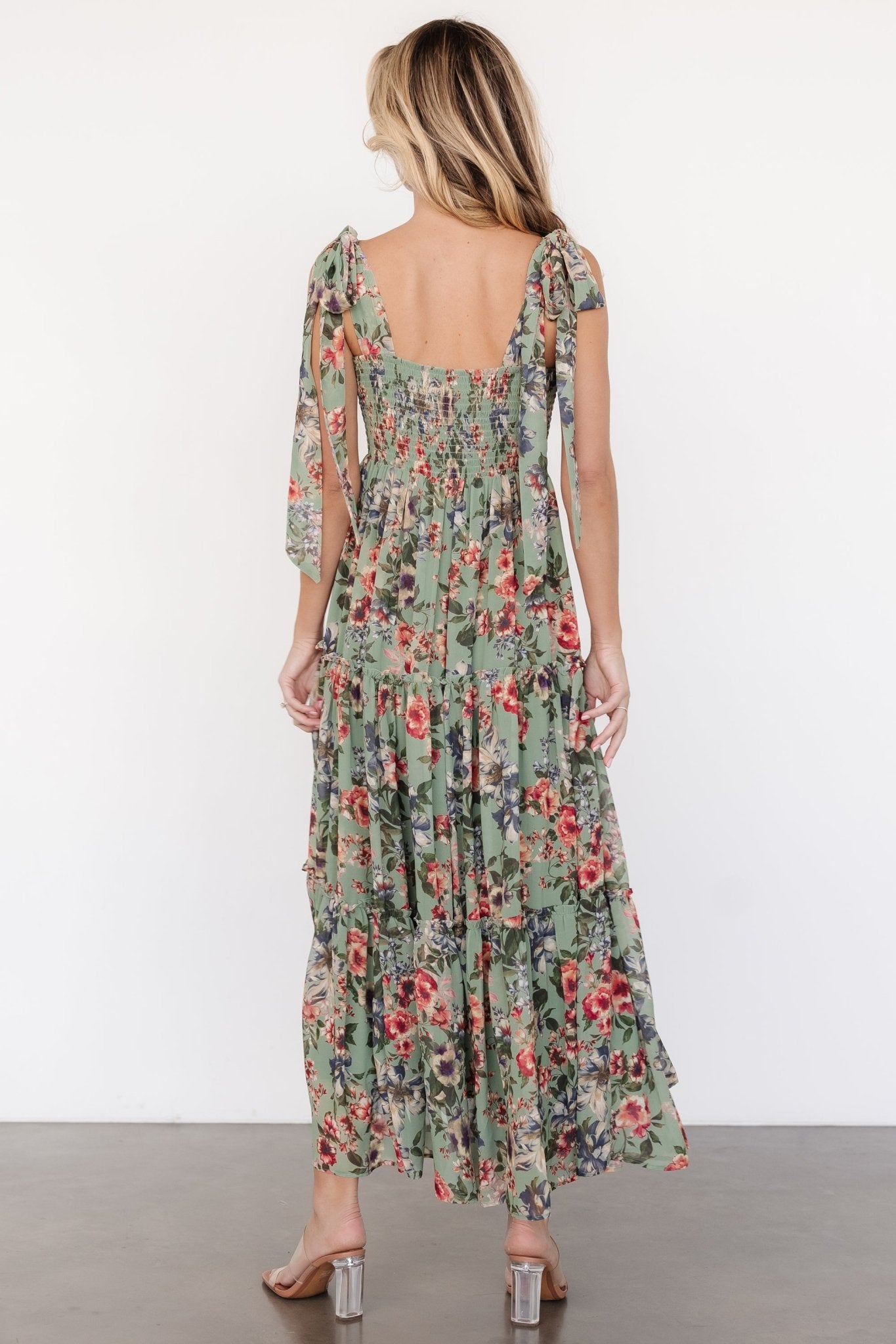 Anita Maxi Dress | Green Multi Floral - Baltic Born