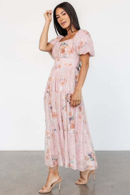 Annabeth Midi Dress | Blush Floral - Baltic Born