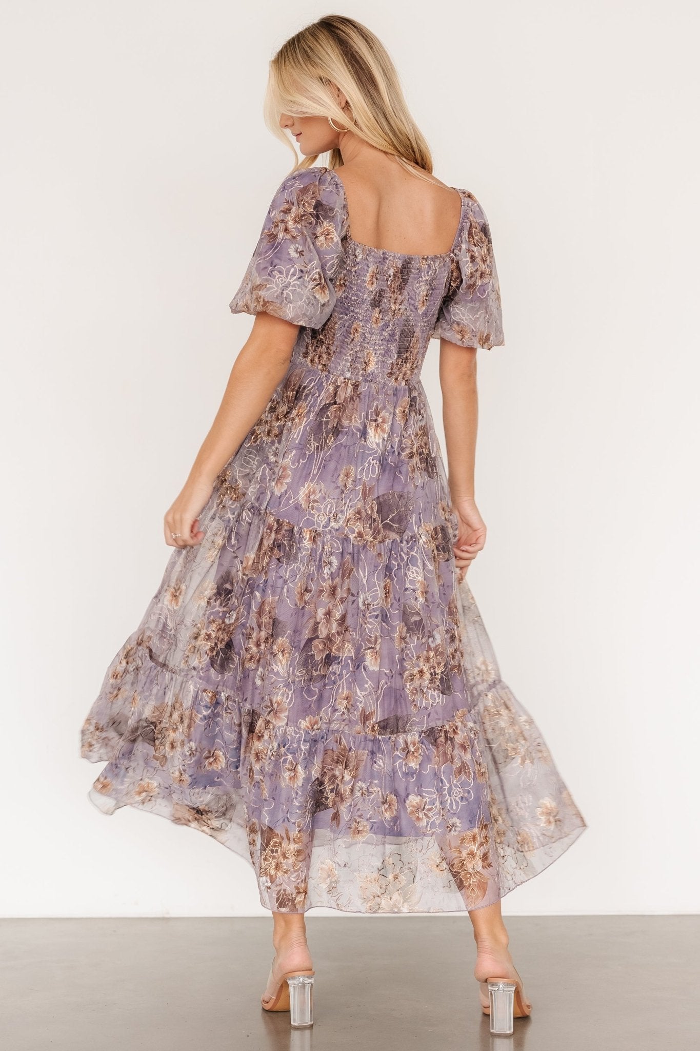 Annabeth Midi Dress | Lavender Floral - Baltic Born