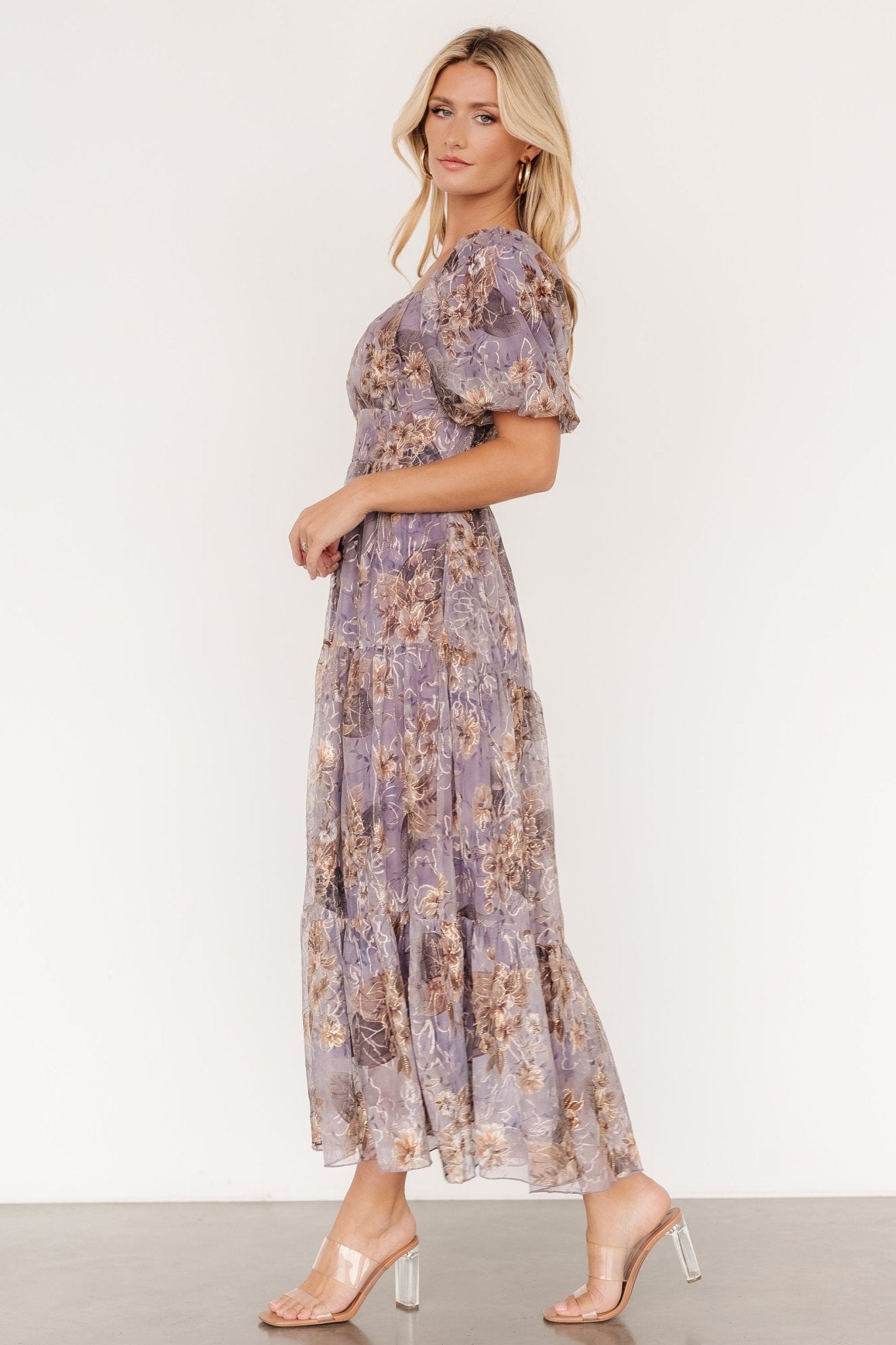 Annabeth Midi Dress | Lavender Floral - Baltic Born