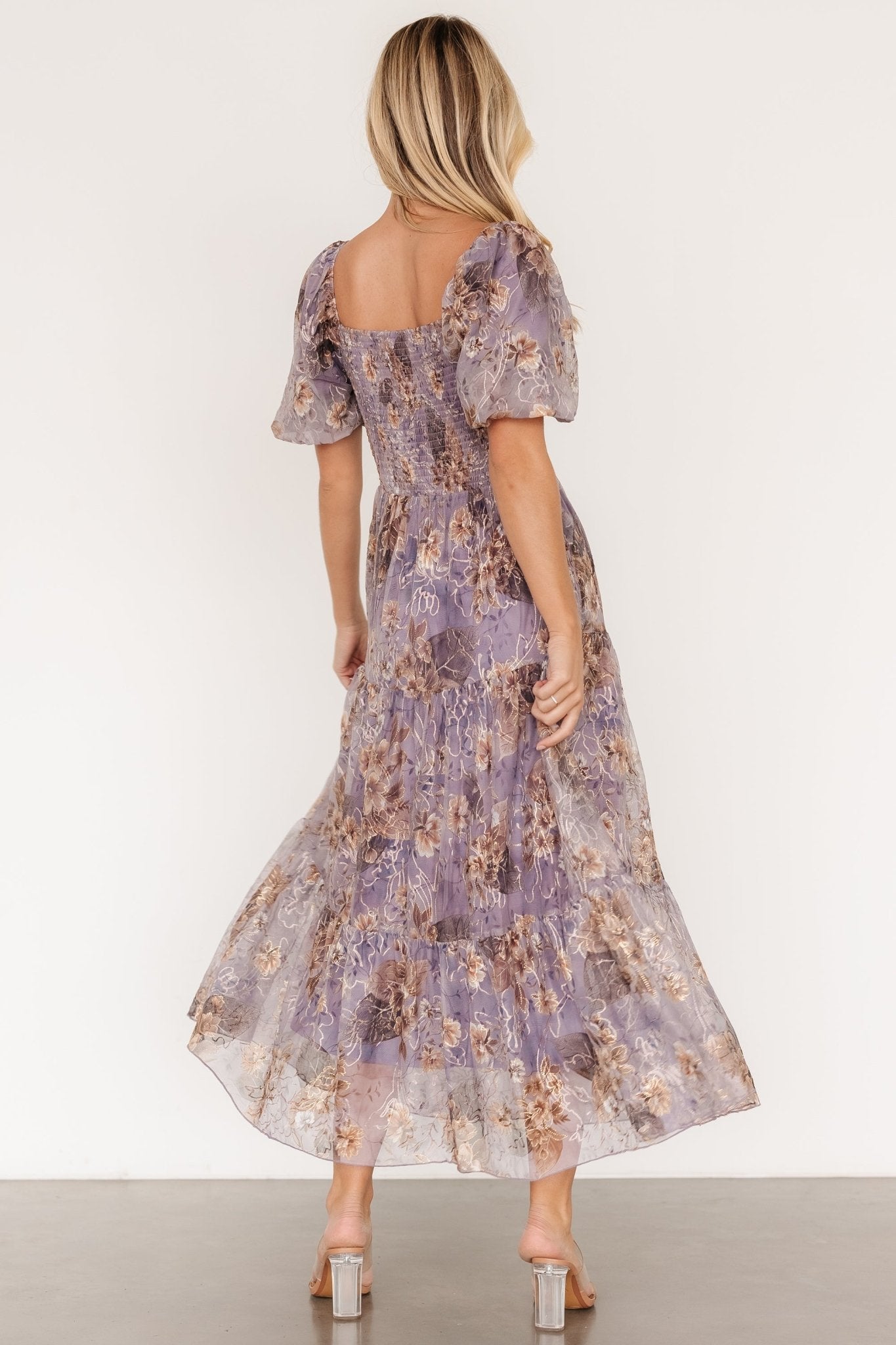 Annabeth Midi Dress | Lavender Floral - Baltic Born