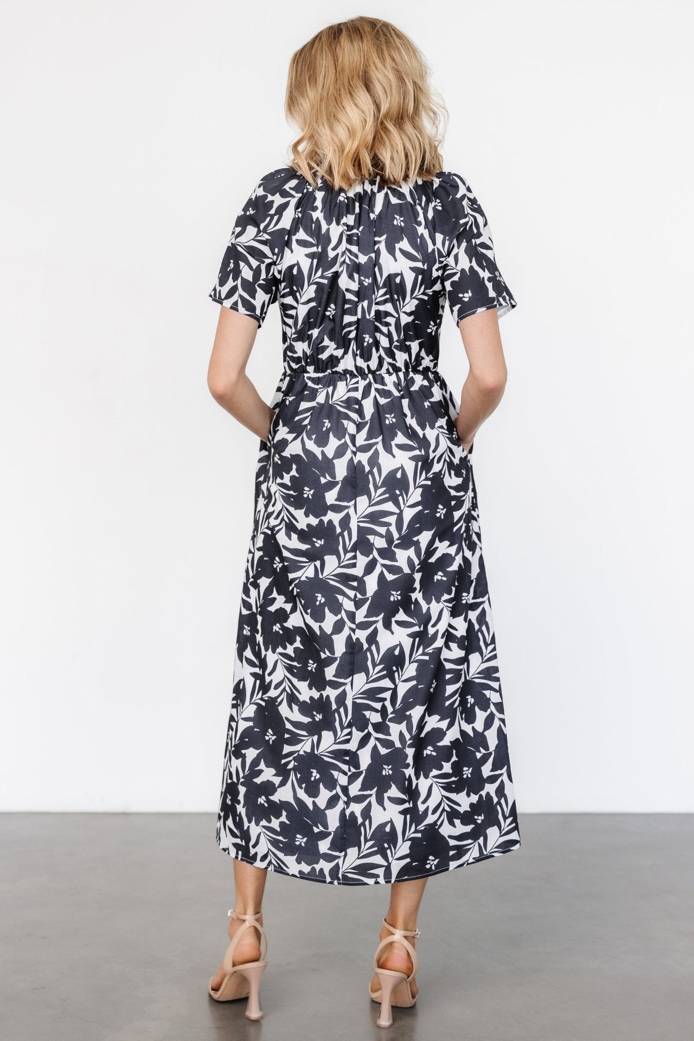 Annise Midi Dress | Black Floral - Baltic Born