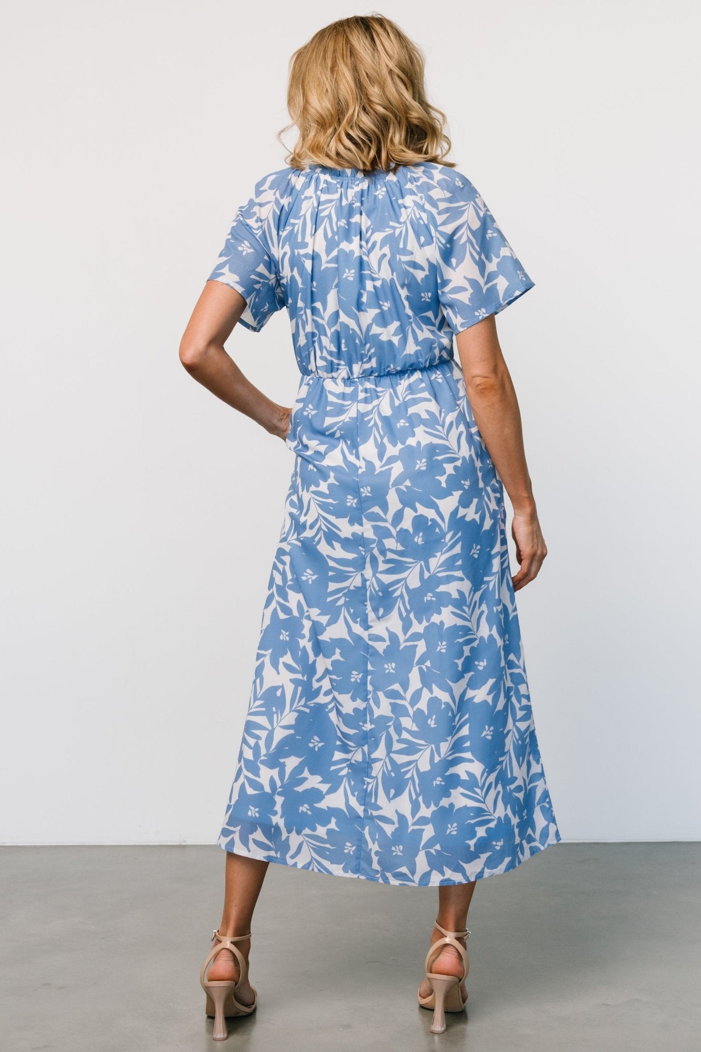 Annise Midi Dress | Blue Floral - Baltic Born