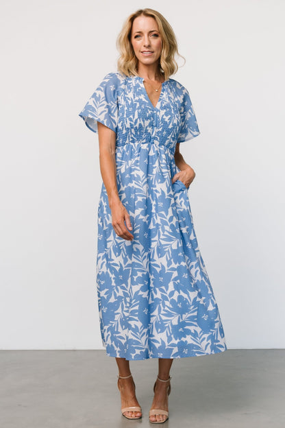 Annise Midi Dress | Blue Floral - Baltic Born