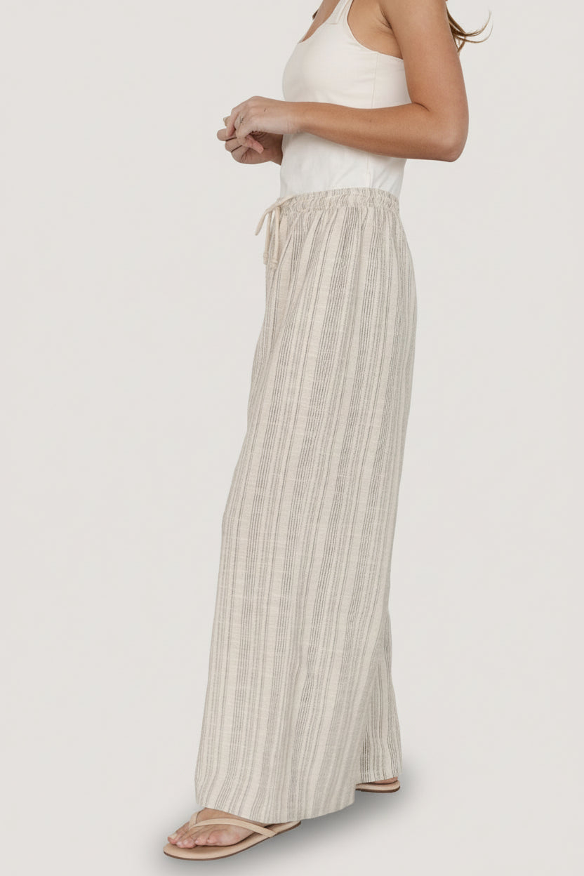 Antale Pants | Natural Multi Stripe