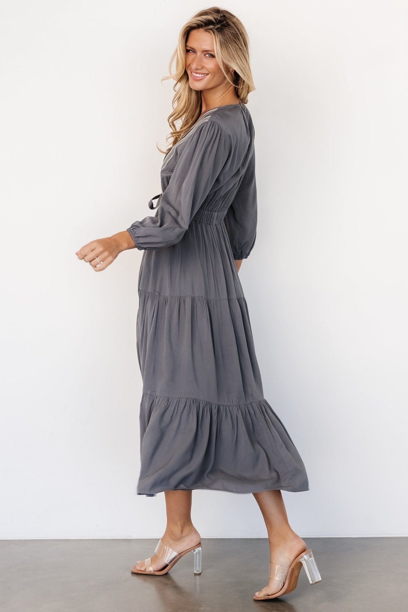 Antonia Dress | Dark Gray - Baltic Born