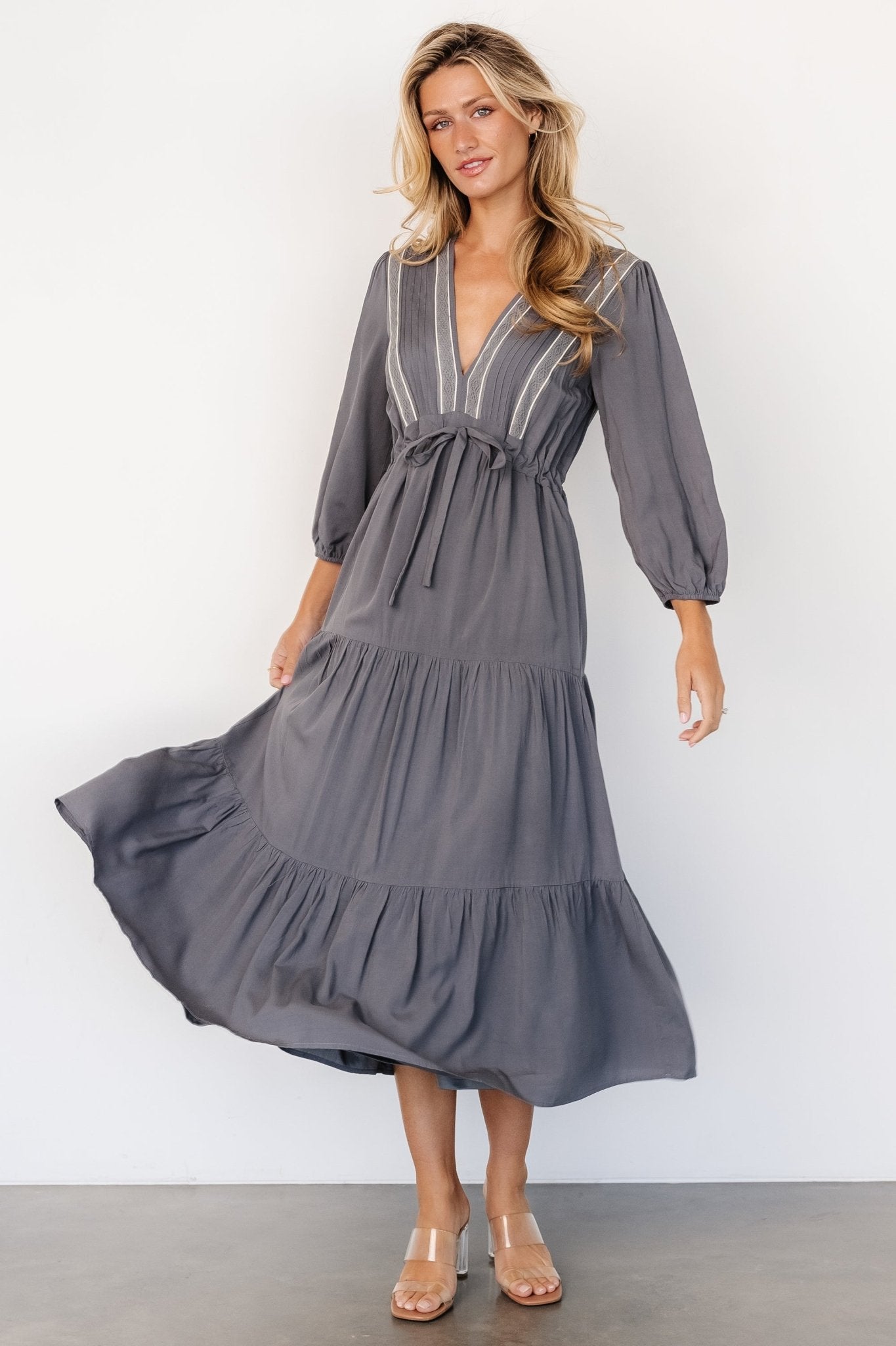 Antonia Dress | Dark Gray - Baltic Born