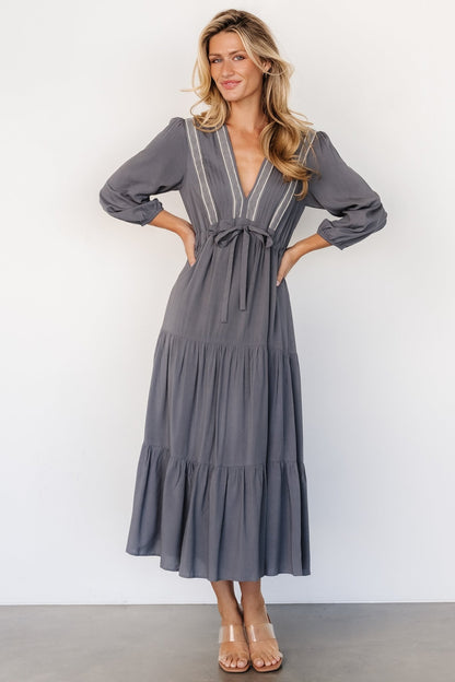 Antonia Dress | Dark Gray - Baltic Born