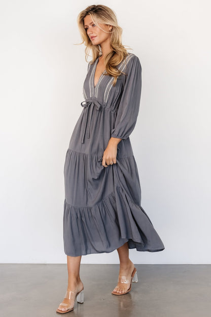 Antonia Dress | Dark Gray - Baltic Born