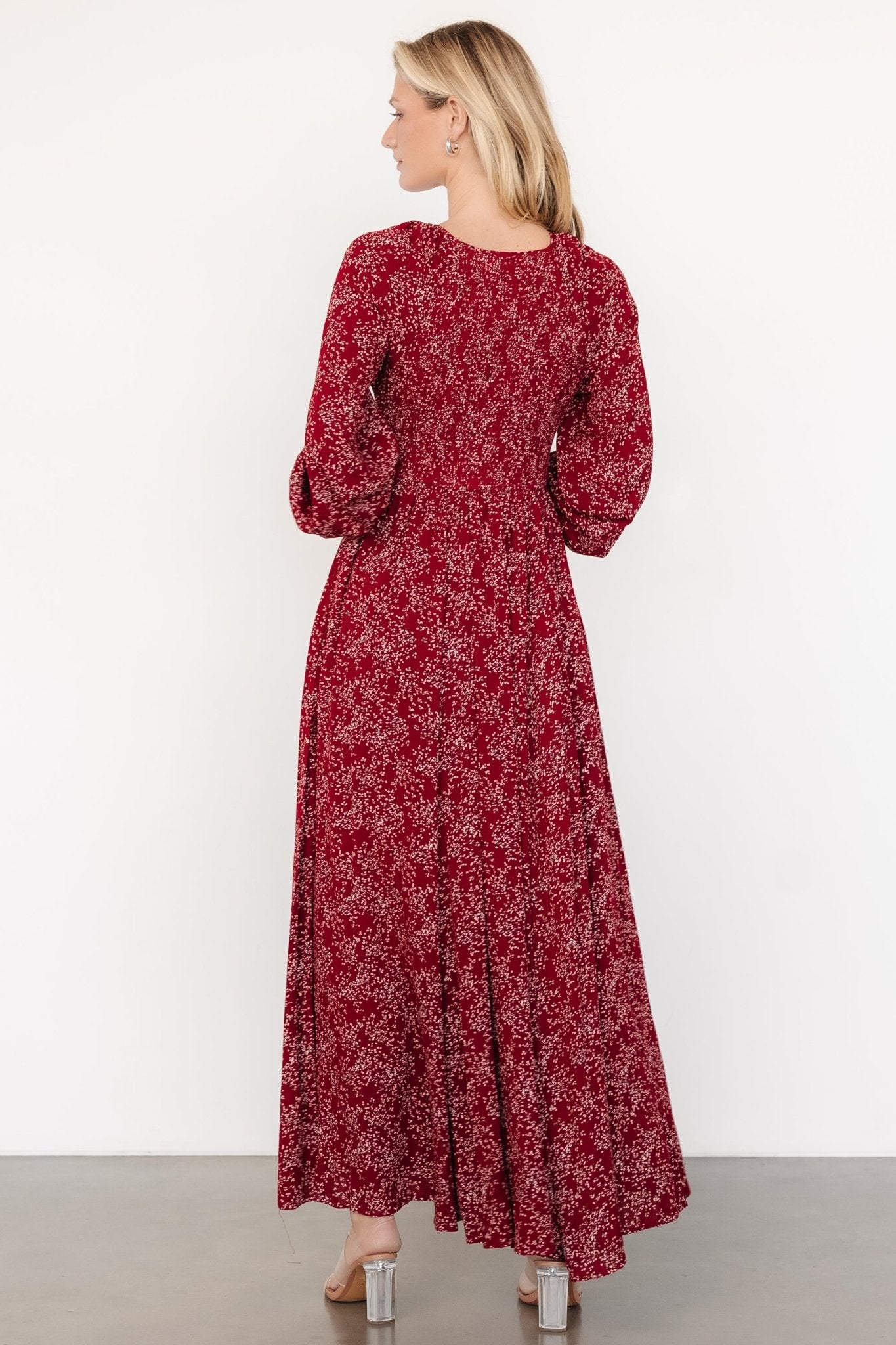 Anya Maxi Dress | Crimson Print - Baltic Born